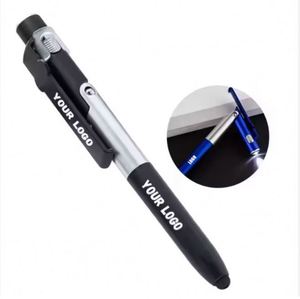 Customized 5-in-1 <b>Pen</b> <b>Folding</b> LED Light up Ballpoint <b>Pen</b> Promotional Business Gifts - Product Image 1