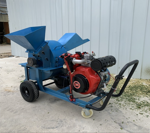 Máquina trituradora de madera móvil multifuncional industrial con engranajes para cortar maíz comestible, paja, espigas de maíz, troncos, hongos y forraje - Product Image 5