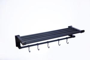 Treo tường ABS mạ crôm khăn giá lưu trữ kệ với cú đấm móc cho phòng tắm sử dụng - Product Image 6