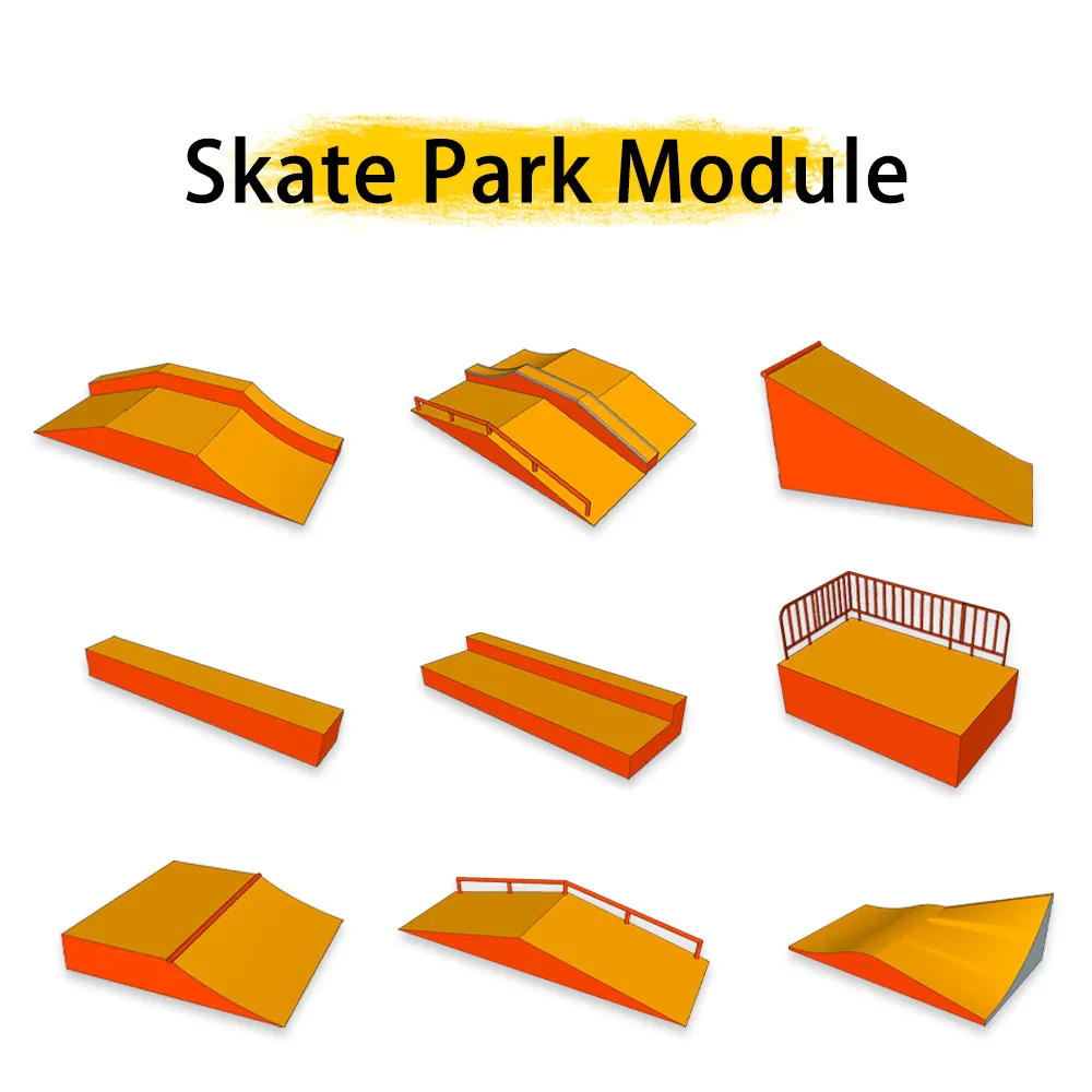 Papan luncur, skateboard plastik, taman skateboard, permukaan skate, mini setengah pipa, permukaan kayu dalam ruangan portabel luar ruangan