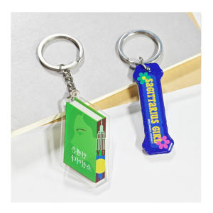 Porte-clés en acrylique personnalisé CCH, pendentif créatif, emballage décoratif - Product Image 6