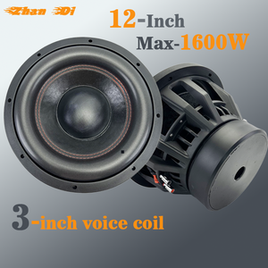Vente en gros d'usine à bas prix, caisson de basses de voiture de 12 pouces, 800 W RMS, double 2 4 ohms, caisson de basses audio pour voiture - Product Image 1