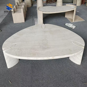 Tavolino da Caffè in Marmo Francese di Lusso, Design Moderno per Soggiorno, Villa, Hotel, Uso Domestico, Ecologico, Marca KT STONE - Product Image 2