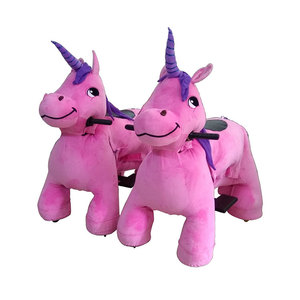 Pin Sạc Hoạt Động Đồng Xu Hoạt Động Nhồi Cưỡi Trên Unicorn Động Vật Sang Trọng Động Vật - Product Image 2