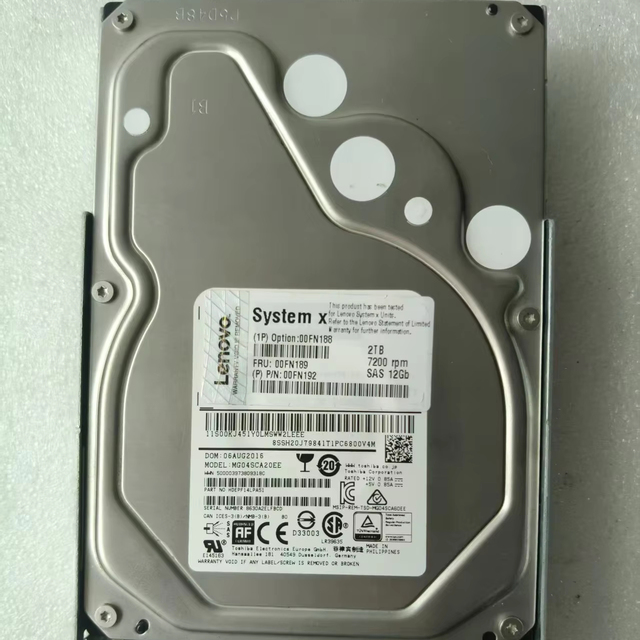 Used 2TB Enterprise Internal Hard Drive-7200 RPM SATA 6Gbps 3.5" for Server