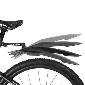 新しい26/27.5/29インチ自転車フェンダーセット、マウンテンバイク用クイックリリースマッドガード、サイクリング用ロングエクステンデッドスプラッシュプロテクション - Product Image 3