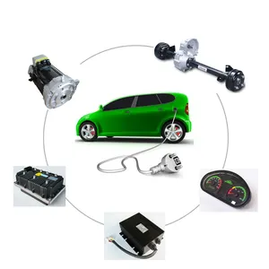 Conjunto de Motor de conducción Ev, 72V, 200Ah, Lityum Pil, Motor eléctrico de CC para coche