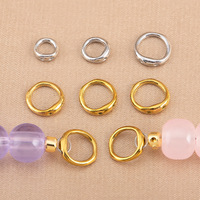 Fermoirs et connecteurs en acier inoxydable inaltérables pour la fabrication de bijoux, colliers, bracelets et fournitures de perlage DIY