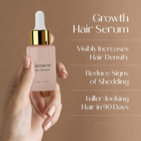 Sérum de Croissance Capillaire Réduit les Pellicules Huile Hydratante Gouttes Marque Privée Bouteilles de Sérum à la Biotine Huiles Capillaires pour la Croissance