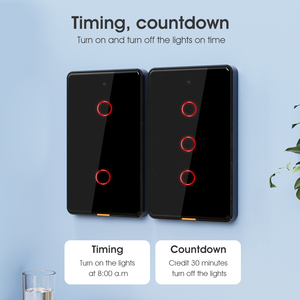 For Tuya <strong>ZigBee</strong> Smart <strong>Light</strong> <strong>Switch</strong> US Touch Panel <strong>Switch</strong> Timing Voice <strong>Control</strong> for Alexa Google Home 110-24V - Product Image 2