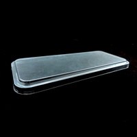 Emballage en blister transparent jetable personnalisé en PET PP, plateau rectangulaire pour gâteau, plateau en plastique transparent plat