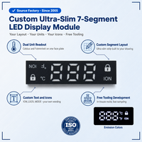 Module d'affichage numérique à LED à 7 segments personnalisé professionnel pour la lecture de la température, destiné aux dispositifs de régulation de température