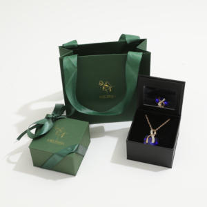 Caja de Joyería Magnética con Logotipo Personalizado, Organizador Rectangular para Cadenas, Pulseras y Pendientes, de Cartón con Espejo, para Regalos de Joyería - Product Image 3