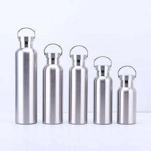 Bouteille isotherme sous vide 12/18/25/32 oz, pour boissons, sport, gym, randonnée, <span class=keywords><strong>vélo</strong></span>, <span class=keywords><strong>en</strong></span> acier inoxydable avec revêtement poudré, avec couvercles <span class=keywords><strong>en</strong></span> <span class=keywords><strong>bambou</strong></span> - Product Image 1
