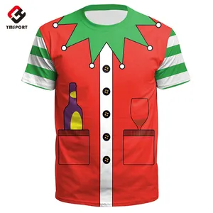 Wholesale custom Christmas T-shirts Children and women Santa Claus T-shirts 3D printed anime Christmas Eve T-shirts