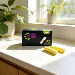 Tampons féminins premium d'occasion à vendre – Biobase Logo Coton Naturel Bio – Tampons sans applicateur en coton biologique - Product Image 6