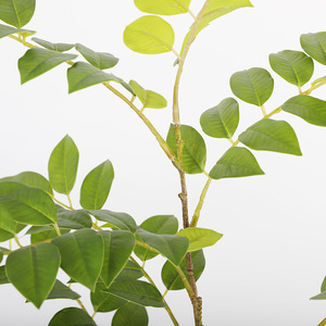 Plante artificielle en bois de rose, grande branche, feuilles très réalistes, décoration intérieure et extérieure, accessoires de mariage, feuillage en plastique - Product Image 3
