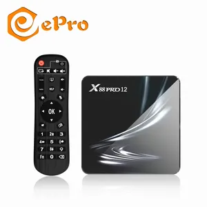X88 PRO12 RK3318 4G 32G Smart TV box Rochchip 3318 epro Android 12 tv box OEM B-T4.0 5G Dual WIFI set top box OTT STB X88 PRO 12