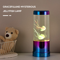 Nouvellement petite fête enfants rotondité couleur glaçure en plastique base enfant cadeau maison fête décor led méduse lumière