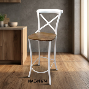 Hot Selling Tall Industrial & Vintage Style <b>Bar</b> Chair with Iron Frame Steady Durable for Home <b>Bars</b> Restaurants Hotels - Product Image 3