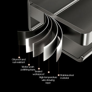 Mensola <span class=keywords><strong>Angolare</strong></span> <span class=keywords><strong>per</strong></span> <span class=keywords><strong>Doccia</strong></span> Autoadesiva Moderna e Resistente in Acciaio Inox Nero Opaco Portaoggetti da Parete <span class=keywords><strong>per</strong></span> Bagno <span class=keywords><strong>Porta</strong></span> <span class=keywords><strong>Shampoo</strong></span> - Product Image 4