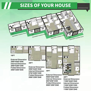 Casa Modular Móvil Impermeable de 40/2/30 Pies, Casa Contenedor Prefabricada Expandible de 2, 3, 4 y 5 Dormitorios, Instalación Rápida, Casa Pequeña - Product Image 5