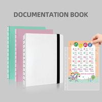 Álbum de Fotos de Gran Capacidad RINGNOTE A4, Carpeta de Archivos de Plástico Personalizable con Fácil Apertura, Libro de Colección