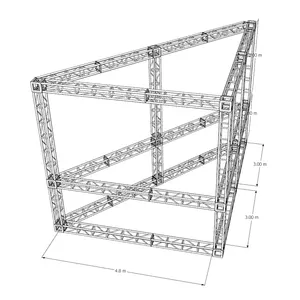 全球折叠户外派对桁架线阵列铝梁桁架装饰钢桁架带电梯设备