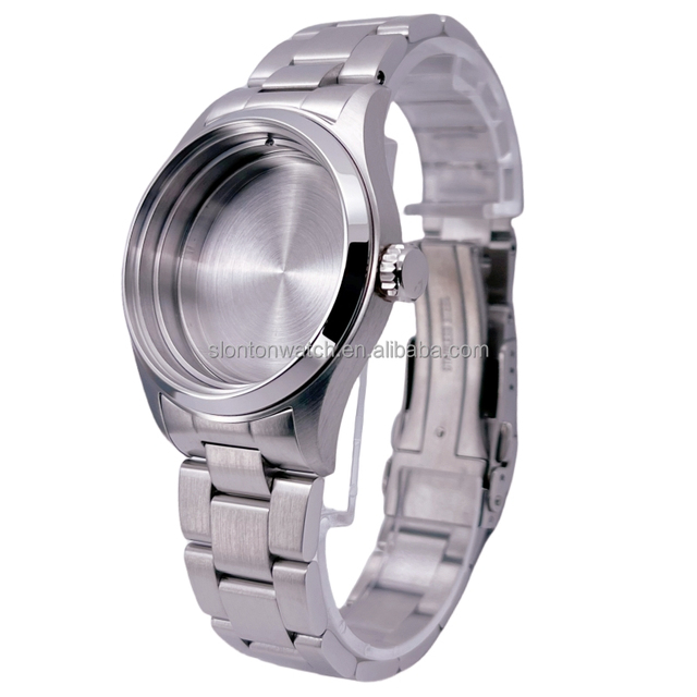 Slonton Watch Factory OEM ODM 316L Stainless Steel Custom 38mm Watch case for seiko Mod Watch Parts