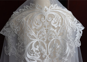 Luxury European-style Pattern Car Bone <strong>Embroidery</strong> Flowers Oversized <strong>Embroidery</strong> Special <strong>Materials</strong> for Wedding Dress - Product Image 2