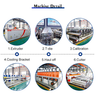 Machine de production de panneaux muraux en PVC imitation marbre de haute qualité, moteur à double vis pour le traitement du plastique WPC