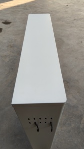 Armoire à chaussures étroite en acier à 3 portes avec portes anti-poussière rabattables pour salon, salle à manger, école ou entrée d'entrepôt - Product Image 3