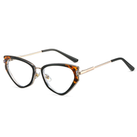 Lunettes de vue pour femmes MS WR87280, design œil de chat polyvalent, métal TR, anti-lumière bleue, monture de lunettes optiques avec logo personnalisé