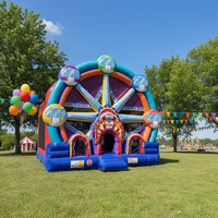 Location de châteaux gonflables sur le thème de la fête foraine, grande roue gonflable commerciale pour enfants et adultes