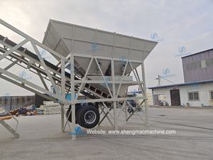 Sheng mao tragbare 60 m3/<span class=keywords><strong>h</strong></span> mobile Beton mischa nlage mit China Fabrik preis zum Verkauf - Product Image 5
