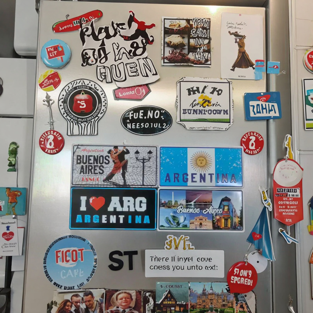 Magnete per frigorifero Buenos Aires - Souvenir argentino 3D Decorazione ctadina a tema tango Regalo unico dell'America Latina con forte magnete  15
