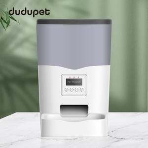 Distributeur automatique de nourriture pour animaux de compagnie Dudupet, pour chat et chien, avec minuterie, contrôle par application, batterie rechargeable, 1,25 kg, blanc - Product Image 5