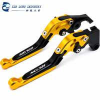Palanca de Freno y Embrague Ajustable y Plegable CNC para Motocicleta HONDA NC700 NC750X NC750S 2016-2020