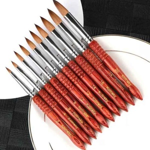 Wholesale 100% Pure Kolinsky Hair Nail <b>Brush</b> Wood Handle Nail Supplies Acrylic Powder <b>Brush</b> - Product Image 4