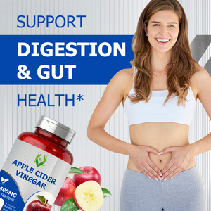 Private Label Apple Cider Vinegar Capsule 2400MG Support Digestion Gut Balance Comfort Steady Energy Daily Detox <b>Supplement</b> - Product Image 4