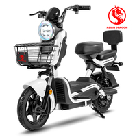 Moped électrique puissant ASIAN DRAGON-139 de 500 W, vitesse rapide de 40 km/h, pneus de 20 pouces, scooter électrique pour adultes avec panier