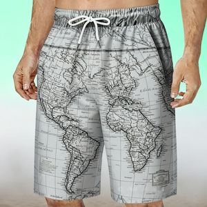 Shorts de bain et de surf pour hommes en polyester respirant à séchage rapide, personnalisables, en gros - Product Image 1