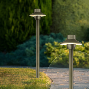 Lampes LED d'extérieur 12V basse tension <span class=keywords><strong>en</strong></span> laiton massif, design mini-chapeau, pour allées et chemins <span class=keywords><strong>de</strong></span> jardin - Product Image 4