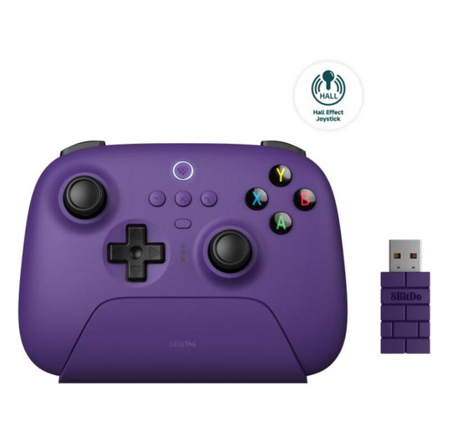 8BitDo Ultimate 2.4G Game Controller Upgraded Hall Effect Joystick for PC Windows / Steam Deck / Android / ISO Gaming Gamepad