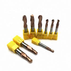 Fraise à queue en carbure de tungstène massif à 2, 3 ou 4 dents, fraise à défoncer, fraise à queue sphérique, Chine - Product Image 2