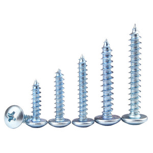 Factory Direct Supply Blue Zinc M4 <b>M5</b> M6 Steel Self Tapping <b>Screws</b> Truss Head Mushroom for Wood Metric Measurement System - Product Image 5