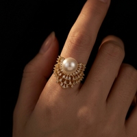 Bagues en laiton plaqué or 18 carats, design géométrique, ajustables, tendance, élégantes, pour femmes, à porter tous les jours, style éternité