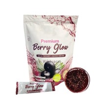 Suppléments de santé Boisson de jus de baies d'açai de qualité supérieure chargée d'antioxydants Collagène Glutathion Berry Glow