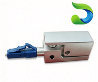 Adaptor Serat Optik LC Bare Fiber dengan Casing Kuningan Berlapis Nikel, Selubung Keramik Zirkonia, Adaptor Serat Optik Presisi 125um
