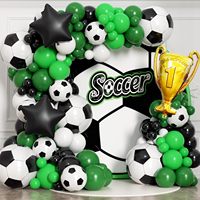 Kit d'arche de ballons multi-sports, ballons en feuille de football, basketball, baseball pour fête d'anniversaire sur le thème du sport, décorations de photomaton